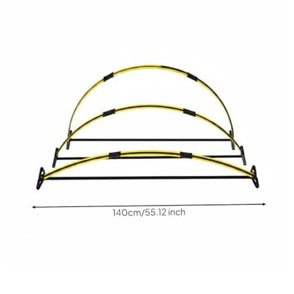 kowaku -Back Hurdle Arch Adjustable Agility Hurdle Lightweight for Athletes, Coaches, Speed Training - style: Advanced Model Hurdle Set A 3 Sections/3 Pieces