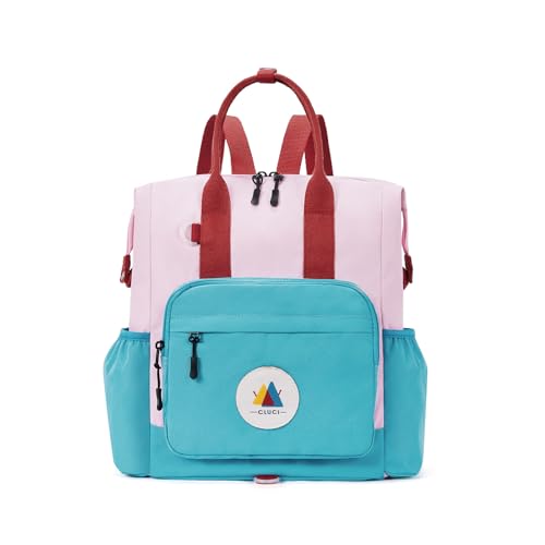 CLUCI Toddler Backpack For Girls, Toddler School Backpack For School & Travel, Small Kids Child Backpacks, Preschool Kindergarten Elementary Diaper bag Daycare Backpack - color: Pink and Blue
