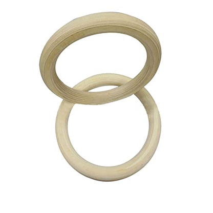 Wooden Gymnastics Rings Exercise Rings for Full Body Strength Training Durable Birch for Pullups Pushups Dips and Calisthenics Workouts