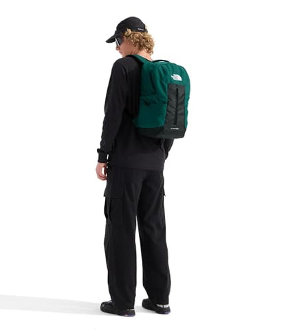 The North Face Lichen Daypack - Everyday Commuter Backpack, Laptop Sleeve, Water Bottle Pockets, Center Front Pouch, Pacific Teal/TNF Black, One Size - color: Pacific Teal/Tnf Black