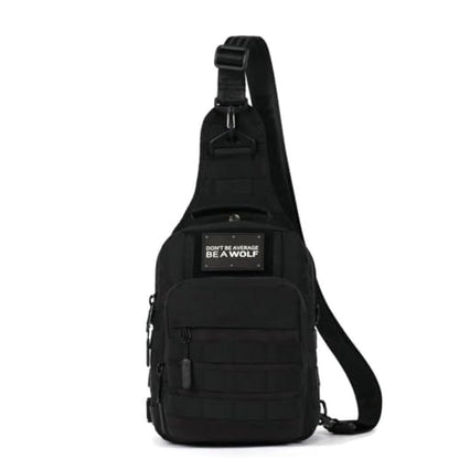 WOLFpak Tactical Sling Bag for Concealed Carry, EDC | Everday Crossbody Daypack - color: Alpha Black