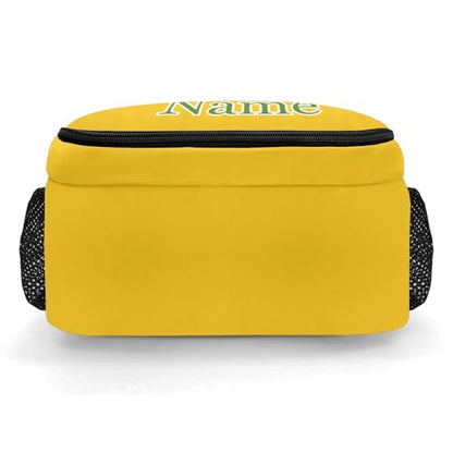 Dark Green Gold Volleyball Customized Waterproof Backpacks Shoulders Daypacks Bags - color: Muilti 9