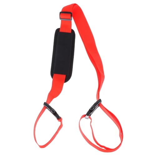 PATIKIL Carrying Beach Chair Straps, Adjustable Fabric Straps for Folding Chair, Red - color: Red
