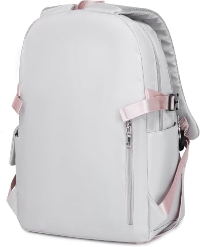 Acmebon Girl Roomy Fashion Laptop Backpack Casual Daily Backpack for Women Grey - color: Grey
