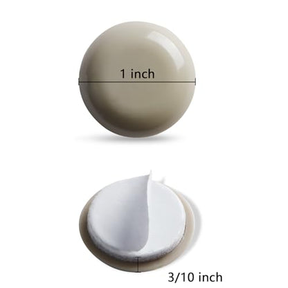 1 Inch Self-Stick Furniture Sliders, Kayzn 24 PCS Furniture Sliders for Carpet, Chair Sliders for Carpet - Easily Glide Any Items & Protect The Floor! - size: 1 inch