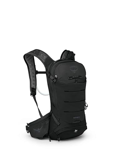 Osprey Raptor 10L Men's Mountain Biking Backpack with Hydraulics Reservoir, Black - color: Black