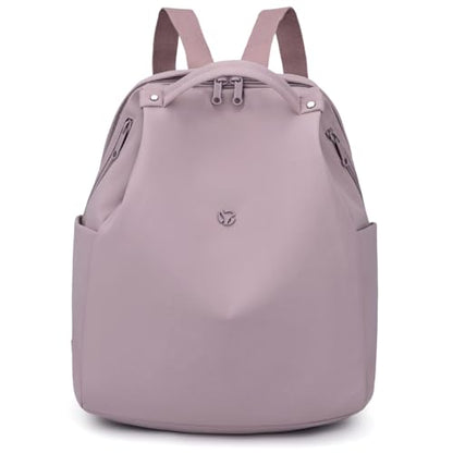 Mini Nylon Women Backpacks,Small Ladies backpacks Casual Lightweight Shopping Travel Daypack (Pink) - color: Pink