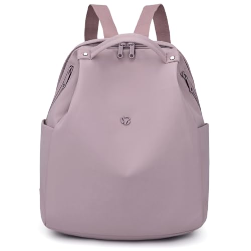 Mini Nylon Women Backpacks,Small Ladies backpacks Casual Lightweight Shopping Travel Daypack (Pink) - color: Pink