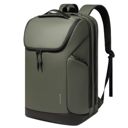 FUTURE AESTHETICS Business Commute Backpack for Men and Women, Waterproof 15.6 Inch Laptop Backpack, Durable Flight-Approved Travel Backpack for Work/College, Green - color: Green