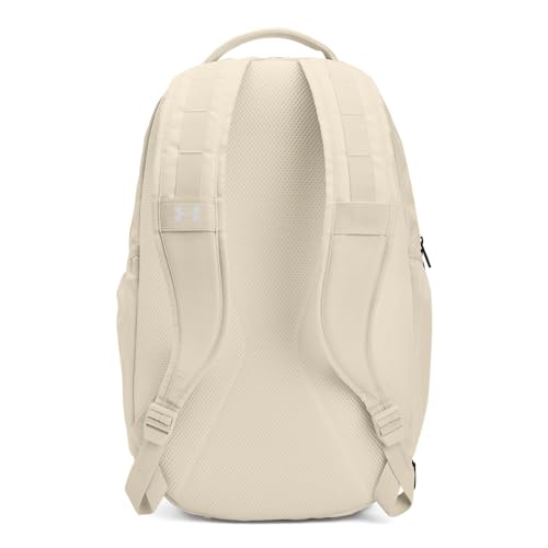 Under Armour Unisex Hustle 5.0 Backpack - color: (279) Stone / / Metallic Gun Metal