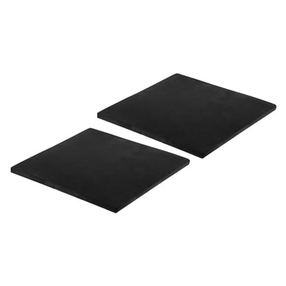PATIKIL Rubber Anti-Vibration Pads, 2 Pcs Square Vibration Isolation Mats 8" x 8" x 0.4" for HVAC Air Conditioner Air Compressor Washer Dryer, Black - size: 8" x 8" x 0.4"