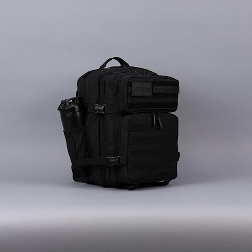 WOLFpak 35L Tactical Gym Backpack (Nightshade) Durable 1000D Waterproof Oxford Material with MOLLE Webbing, Laptop Pocket & Dual Cup Holders, Durable Fitness/Travel/Military Daypack - color: Nightshade Edition