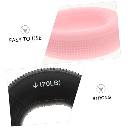 Balacoo 3Pcs Silicone Hand Grip Ring Set Adjustable Forearm Exerciser for Strength Training and Rehabilitation for Fitness Enthusiasts and Injury Recovery