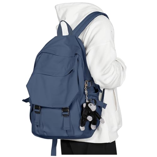 coowoz College Backpack Waterproof Black College Bags For Women Lightweight Travel Rucksack Casual Daypack Laptop Backpacks For Men Women(Blue Purple) - color: Blue Purple, size: Small