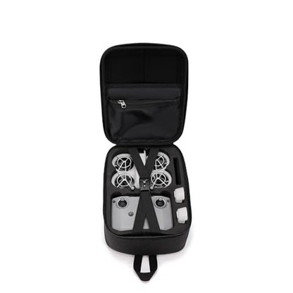 Carrying Case Backpack for DJI NEO Portable Travel Storage Chest Bag Small Shoulder Case EVA Hard Anti-pressure Protective Cover Shell Housing Organizer, 28.4x20.8x13.1cm