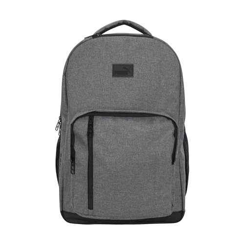PUMA Prose Backpack with Padded Adjustable Straps, Laptop Sleeve & Water Bottle Pockets, Grey, One Size - color: Grey, size: One Size