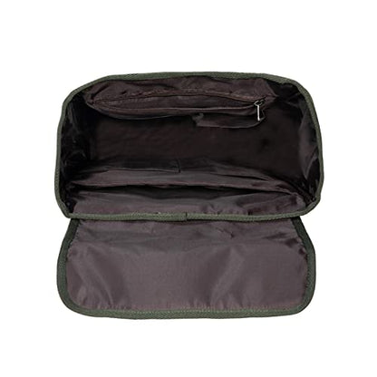 KAUKKO Laptop Backpack for Unisex, Casual Daypack Fits 15.6" Laptop (18-CANVAS ARMYGREEN) - color: 18-canvas Armygreen