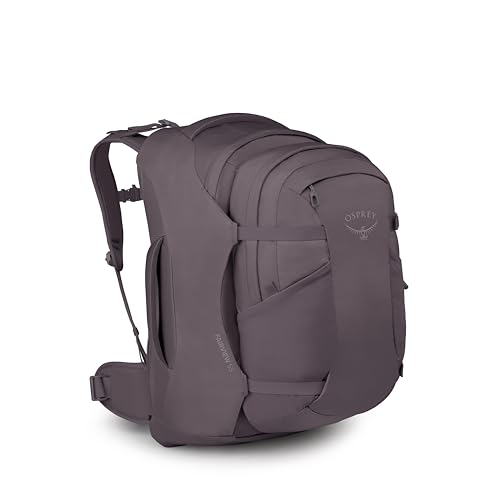 Osprey Fairview 55L Women's Travel Backpack - Carry On Bag with Personal Item Sized Detachable Daypack, Graphite Purple - color: Graphite Purple, style: 55l