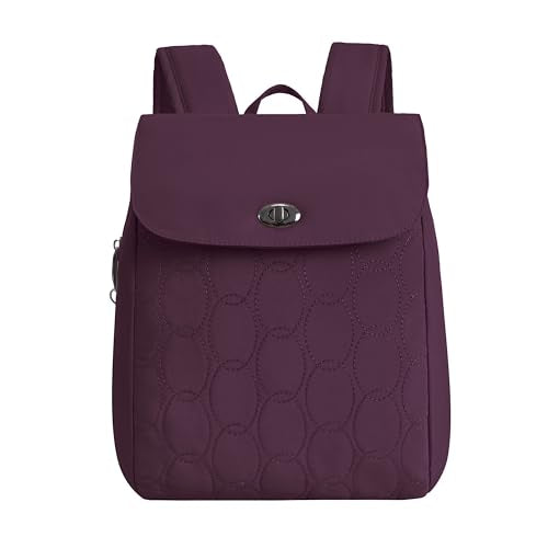 Travelon Anti-Theft Runways Compact Backpack - color: Plum