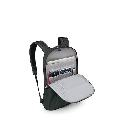 Osprey Ozone Slim Pack - Lightweight Laptop Backpack with AirScape Suspension, Water Bottle Pockets & Slim Travel Design - Fits Most 16" Laptops - Personal Item or Carry-On Compatible, Black - color: Black
