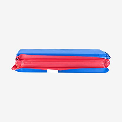 KinderMat, 1" Thick KinderMat, 4-Section Rest Mat, 45" x 19" x 1", Red/Blue, Great for School, Daycare, Travel, and Home, 100% Made in USA - color: Red/Blue Mat 1.0 Inch