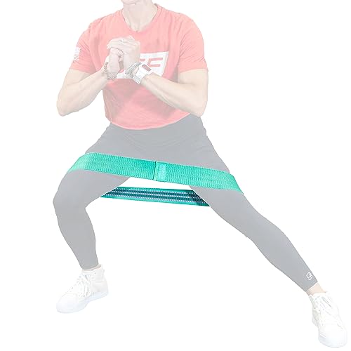 Serious Steel Fitness Hip and Glute Activation Band | Squat & Deadlift Warm-up Band for Hips and Glutes - color: Green (Non-Slip - 13" Light)