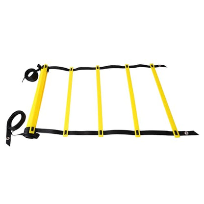 Agility Ladder Footwork Exercise Ladder Speed Training for Sports with Portable Design for Football Basketball Tennis Soccer Fitness Home Gym - size: 4 Meters and 8 Rung