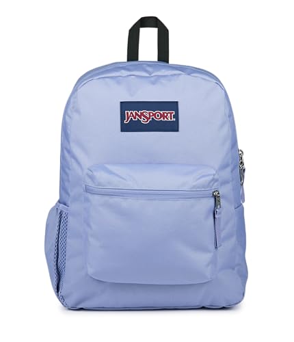 JanSport Cross Town Backpack - Simple Bag for Everyone with 1 Main Compartment, Front Utility Pocket - Premium Class Accessories - Lavender Ash - color: Lavender Ash