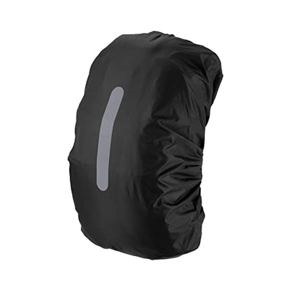 PATIKIL Waterproof Backpack Rain Cover, Non-Slip Backpack Cover with Vertical Reflective Strap Stay Dry for Hiking, Camping, Hunting - color: Black, size: X-Small