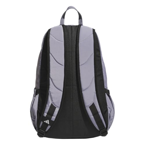 adidas Defender 5 Backpack for Sports, Gym, School and Travel, 33L, Slate Grey/Silver Metallic/Solar Turbo Pink, OSFA - color: Slate Grey/Silver Metallic/Solar Turbo Pink