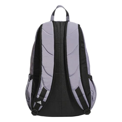 adidas Defender 5 Backpack for Sports, Gym, School and Travel, 33L, Slate Grey/Silver Metallic/Solar Turbo Pink, OSFA - color: Slate Grey/Silver Metallic/Solar Turbo Pink