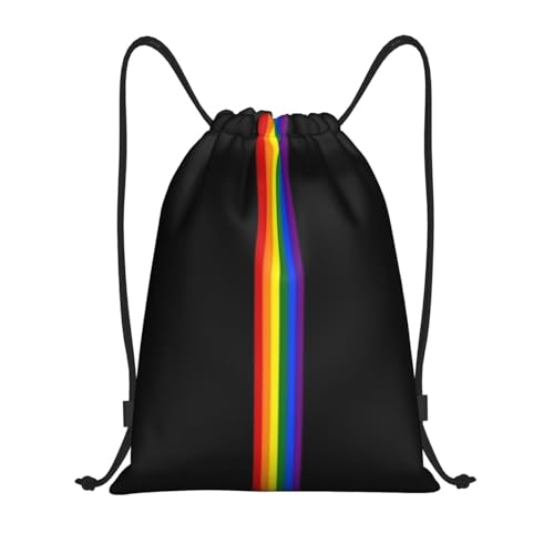 Rainbow Pride LGBT Drawstring Backpack Bag Sport Gym Dance Beach Travel Sackpack for Women Men - color: Lgbt_ddd00644