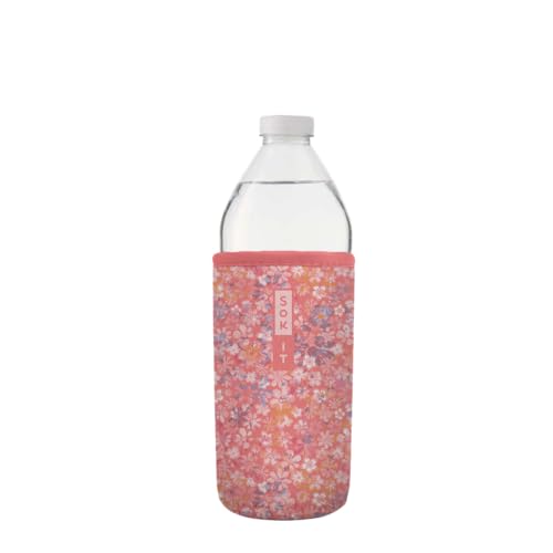 Sok It BotlSok Water Bottle Sleeve Insulated Neoprene Cover (Blushing Blooms, Fits 16oz CamelBak or Nalgene) - color: Blushing Blooms, size: Fits 16oz CamelBak or Nalgene