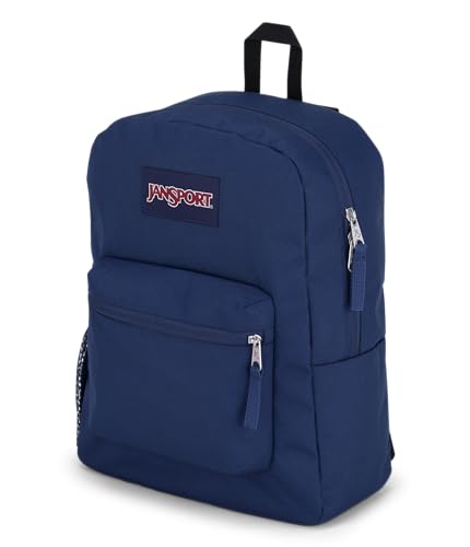 JanSport Cross Town Backpack 17" x 12.5" x 6" - Simple Bag for Everyone with 1 Main Compartment, Front Utility Pocket - Premium Class Accessories - Navy - color: Navy
