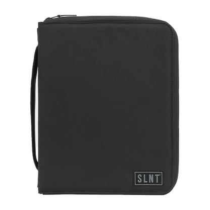 SLNT Essentials Tech Organizer with Faraday Tablet Sleeve & RFID-blocking Pocket - Signal-shielding Storage Case for Tablet & Accessories, Passport, Credit Cards - Lockable D-ring, Water-resistant - style: Tablet Organizer
