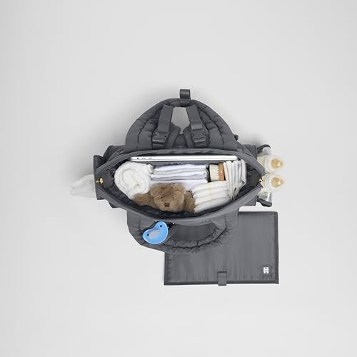 HUGGIES unisex-adult Cozy Hugpack Tote Diaper Bag - color: Black Quilted