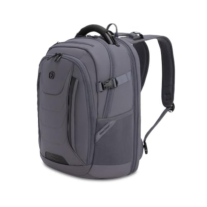 SwissGear Travel Tech Pro Laptop Backpack – Fits Laptops up to 16” – ScanSmart TSA-Friendly Backpack with Multiple Organizer Pockets – Charcoal - color: Charcoal, style: Travel Tech Pro