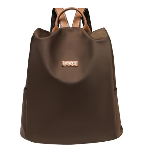 Women's Backpack Purse Nylon Anti-theft Casual Water Resistant Lightweight Small Shoulder Bags 2026 for Travle Cute Fashion Camping Bag for Work Daily Going Out Dackpack Ladies Chocolate - color: Chocolate