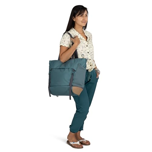 Osprey Daylite Large Tote Pack, Cascade Blue/Latte Brown - color: Cascade Blue/Latte Brown