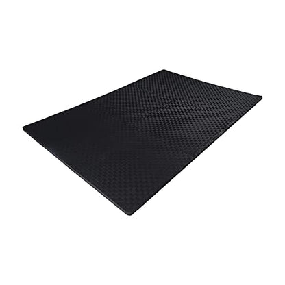 BalanceFrom Puzzle Exercise Mat with EVA Foam Interlocking Tiles for MMA – Exercise – One Inch Thick, 24 Square Feet – Black - color: Black, style: One Inch Thick, 24 Square Feet