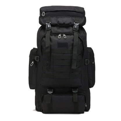 70L Hiking Backpack for Men, Waterproof Lightweight Camping Backpack, Military Rucksack with Molle, 3-Day Assault Pack for Travel, Climbing, Outdoor Sports(Black) - style: Black