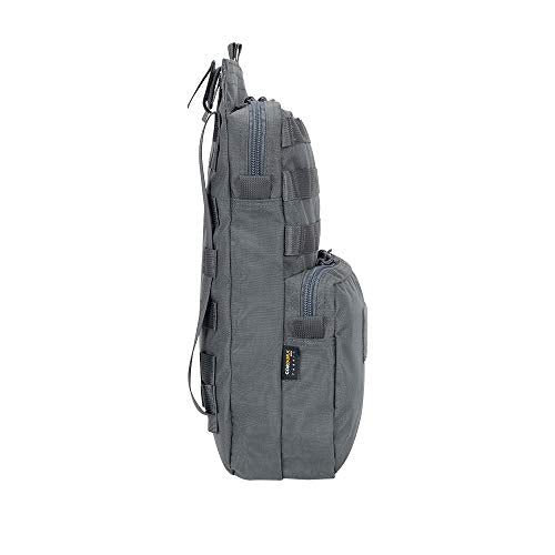 EXCELLENT ELITE SPANKER Tactical MOLLE Hydration Pack for 3L Hydration Water Bladder Molle Vest Accessory - color: Grey