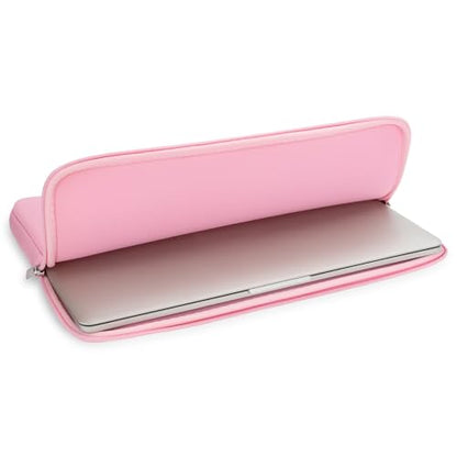 RAINYEAR 13 Inch Laptop Sleeve Compatible with 13.3" MacBook Air/Pro M1 M2 M3 M4 M5 A3449 A3240 A3113 A2681 A2338 Carrying Computer Bag Protective Cover Case (Pink) - color: Pink, size: 13"