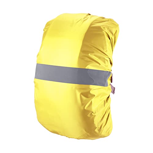 PATIKIL Waterproof Backpack Rain Cover, Non-Slip Backpack Cover with Reflective Strap Stay Dry for Hiking, Camping, Hunting - color: Yellow, size: Small
