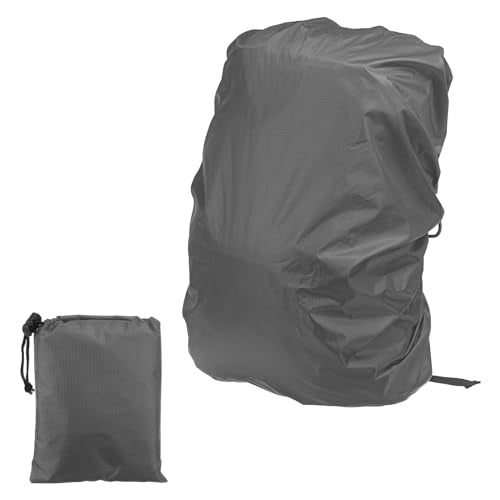 PATIKIL Waterproof Backpack Rain Cover with Anti-Slip Cross Buckle Straps & Drawstring Bag for Hiking Camping Traveling - color: Gray, size: Small