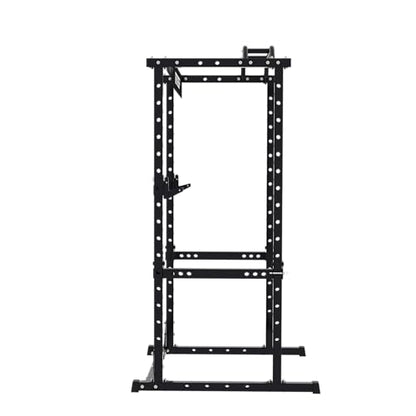 RitKeep RMAX 2250 Power Rack, 1200 lb Capacity Multi-Function Squat Rack and Weight Cage for Strength Training with Pull-Up Bar, Safety Bars, J-Hooks for Home Gym and Garage Gym - color: Black