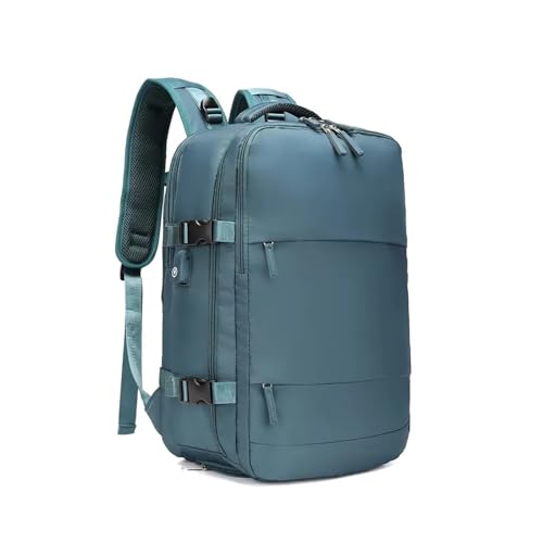 Large Capacity Dry and Wet Separation Backpack Multi-functional 40 * 20 * 25 Travel Waterproof Mommy Backpack(Blue) - color: Blue