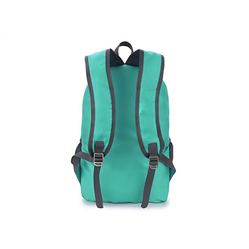 MounTop Outdoor Lightweight Foldable Water Resistant Backpack for Travel Hiking Riding - color: Teal