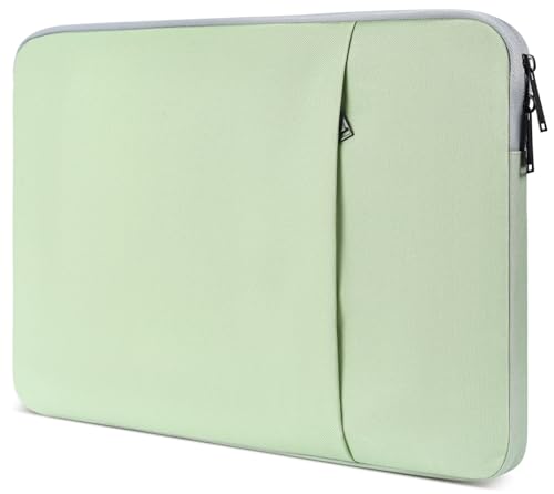 Laptop Sleeve Case 17 inch, Padded Shockproof Travel Carrying Bag for HP Laptop 17, HP Envy 17, Pavilion 17, OmniBook 7, ASUS Vivobook 17 Water-Resistant Computer Cover with Accessory Pocket -Green - color: Green, size: 17.3 inch