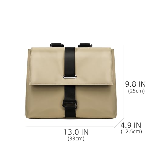 Commuting backpack for both men and women, casual computer backpack, crossbody bag, versatile backpack (Khaki) - color: Khaki